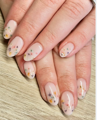 Simple Flower Nails