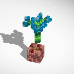 blue minecraft flower