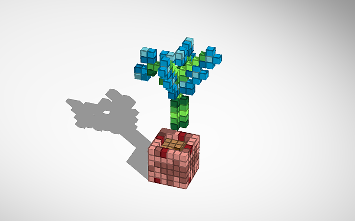 blue minecraft flower